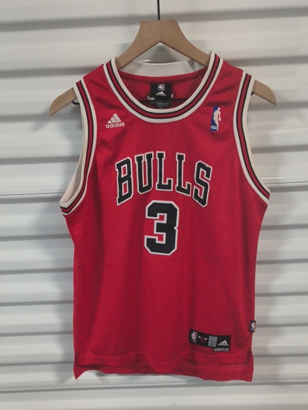 Vtg Adidas NBA Chicago Bulls Ben Wallace #3 Swingman Basketball Jersey Youth L